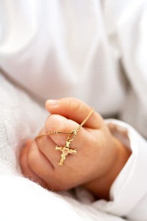 Baptism ceremony moment