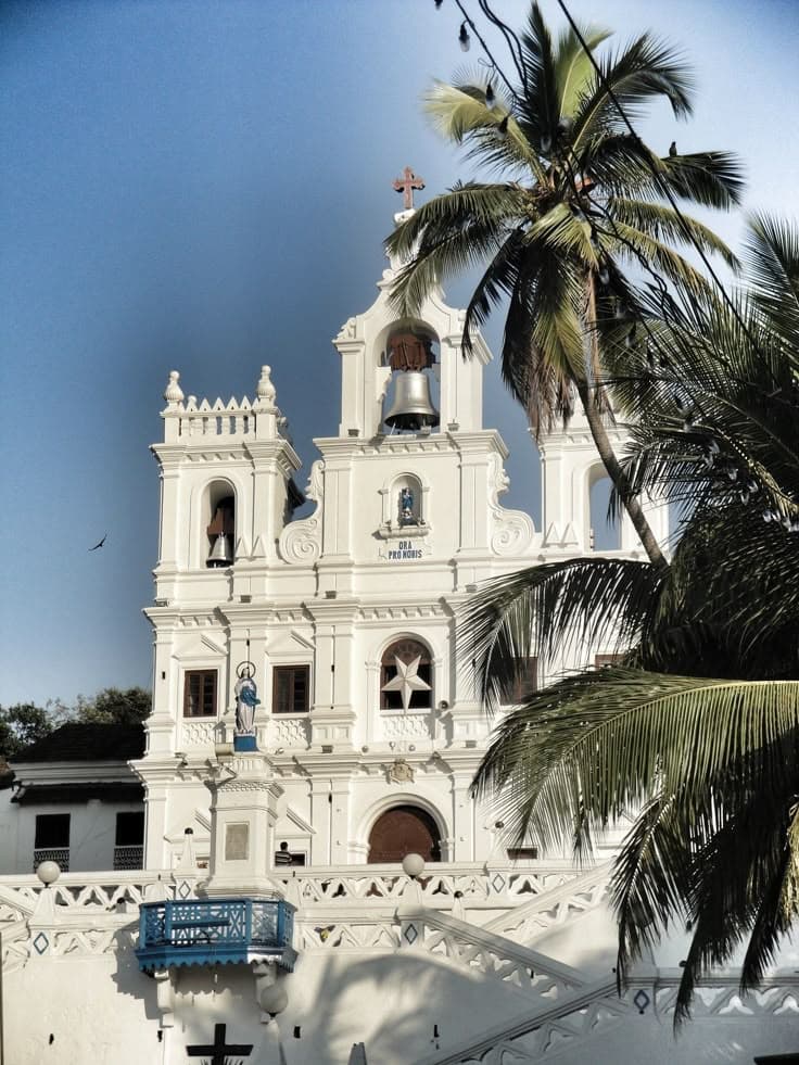 Goa beach coastline at sunset